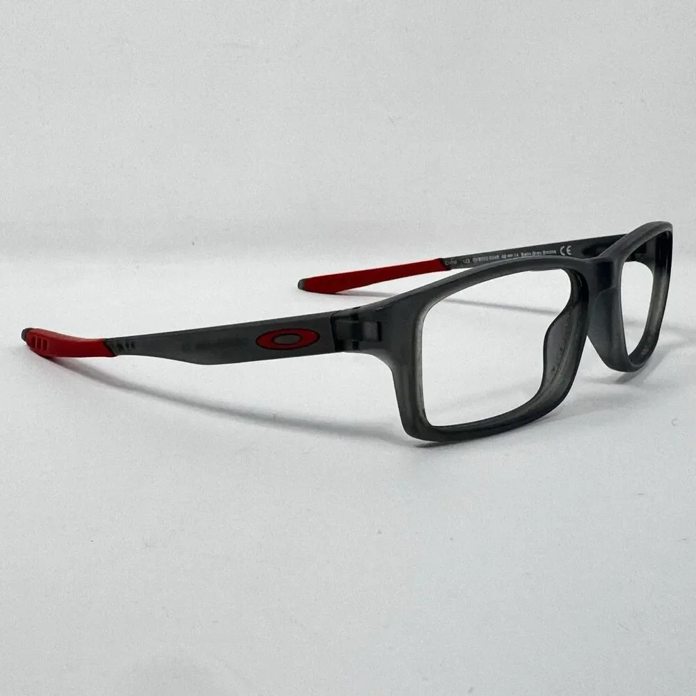 Oakley Crosslink XS OY8002-0349 Satin Grey Smoke Eyeglass Frames 49-14-122